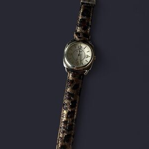Vintage Gossip Gold Leopard Print Watch